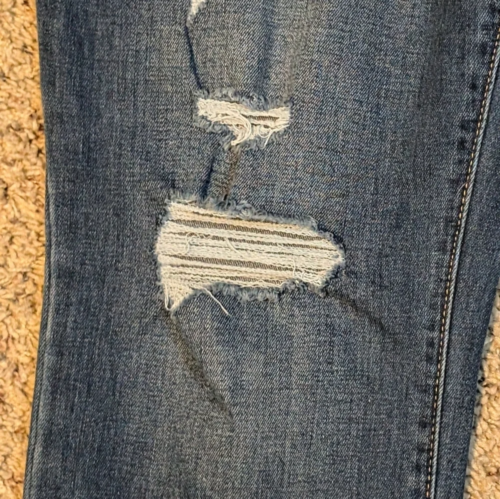 Pop Icon Skinny Old Navy High Rise Distressed Skinny Jeans Sz 16 Long